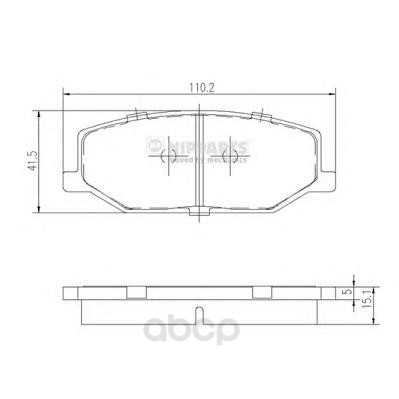 

Колодки тормозные Nipparts J3608003