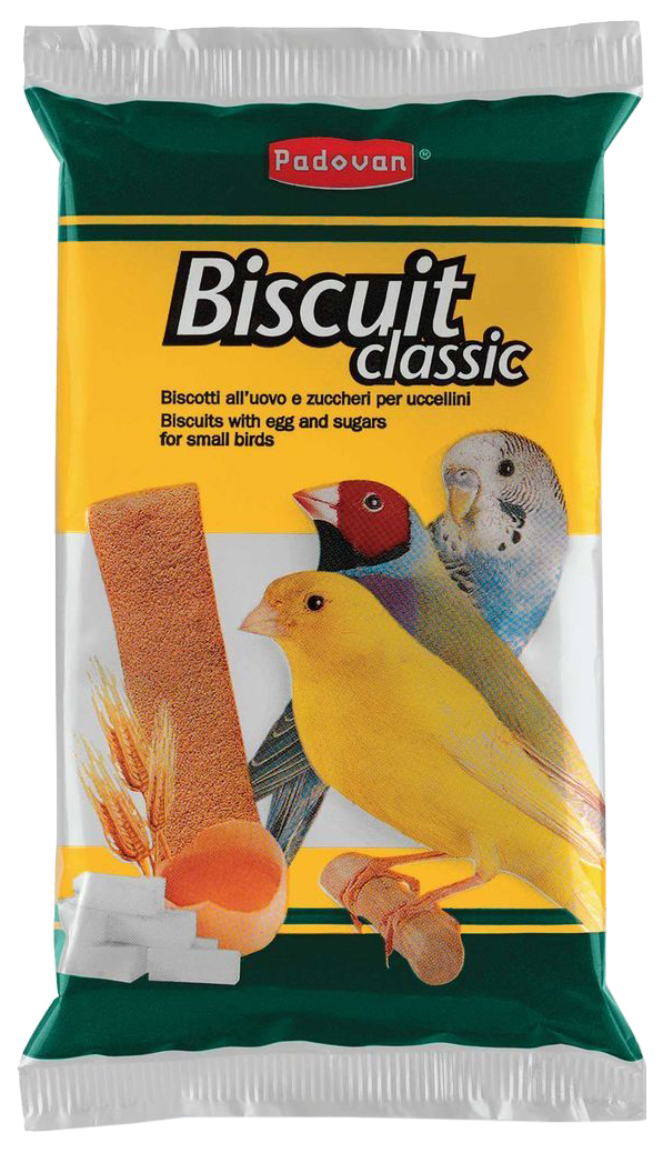 фото Лакомство для декоративных птиц padovan бисквит biscuit classic 30 г