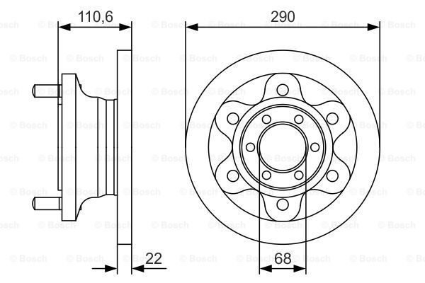 фото Тормозной диск bosch 0986479s95