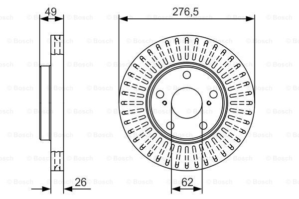 фото Тормозной диск bosch 0986479a62