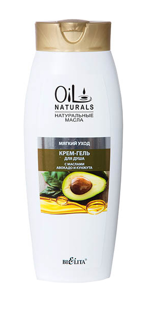 Гель для душа Белита Oil Naturals С маслами авокадо и кунжута 430 мл