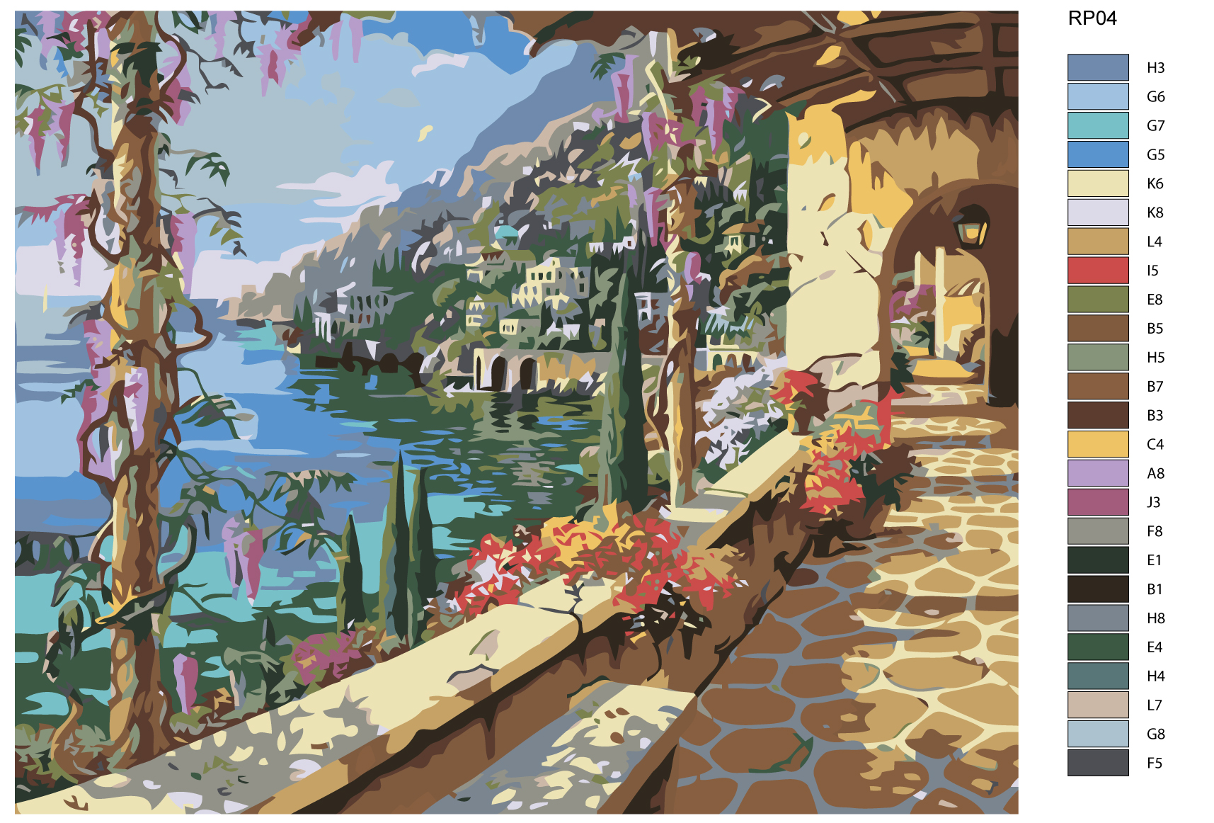 

Картина по номерам, 40 x 50, RP04, RP04