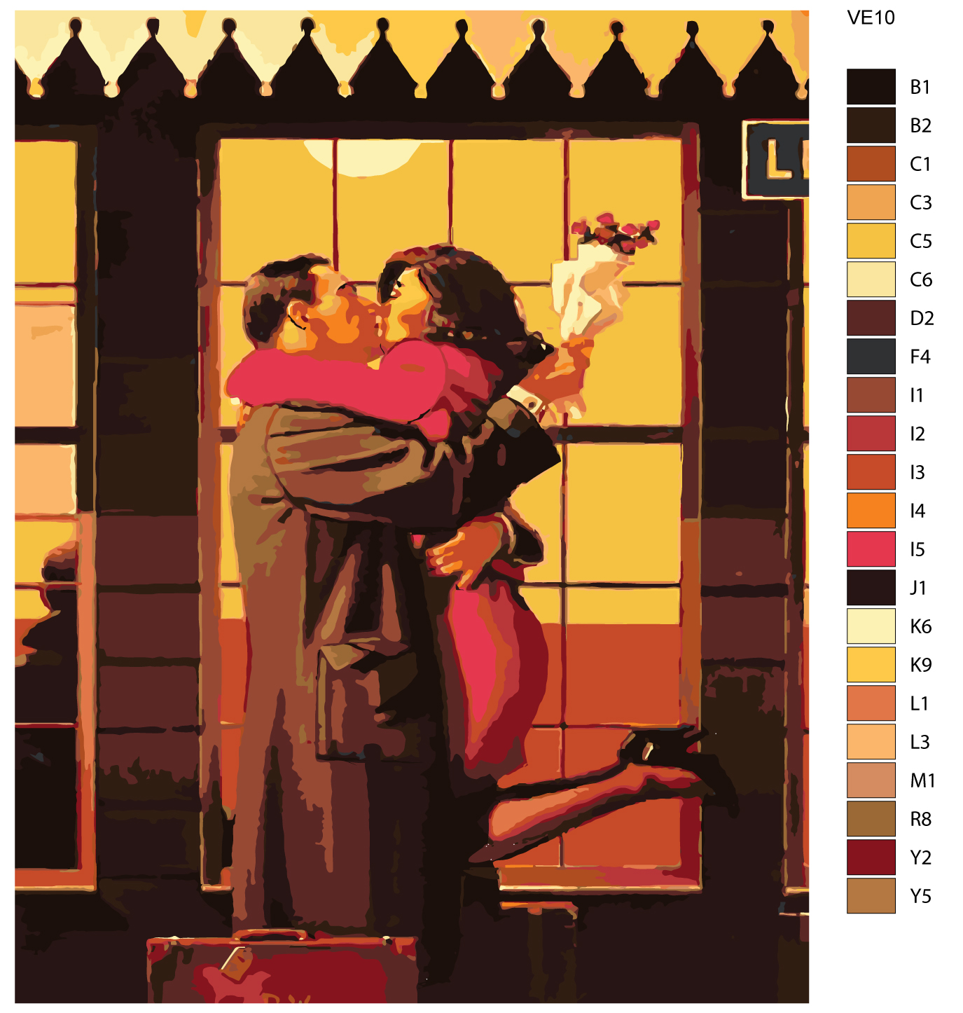 

Картина по номерам, 40 x 50, VE10, VE10
