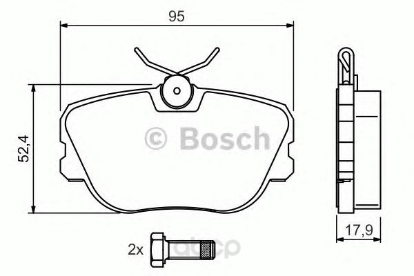 

Тормозные колодки Bosch передние 986494058