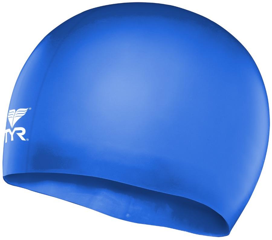 фото Шапочка для плавания tyr silicone junior race cap 428 royal blue