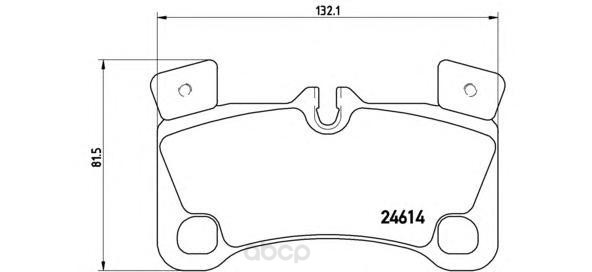 

Тормозные колодки brembo задние P85103