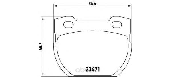 

Тормозные колодки дисковые brembo P44006