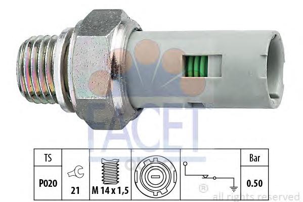 фото Датчик давления масла nissan interstar dci 100, 120 03, x70 02 facet 70151