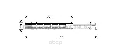 

Осушитель кондиционера Ava для Citroen Jumper 2.2hdi 06-/Fiat Ducato 2.0d 06- CND247