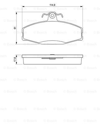 

Тормозные колодки Bosch дисковые 986424373