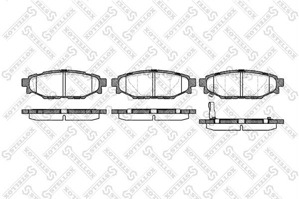 

Тормозные колодки Stellox дисковые 1147001SX