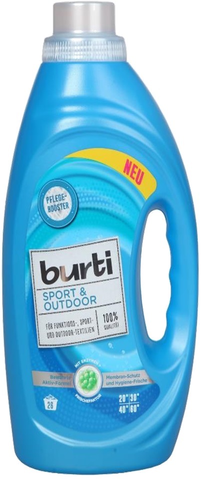 фото Гель для стирки burti sport & outdoor, для спортивных вещей 1.45 л