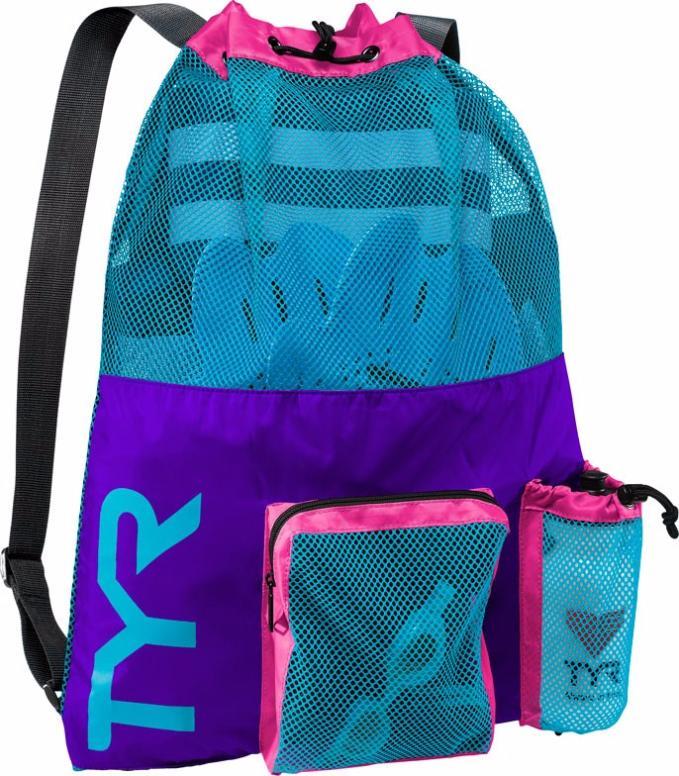 фото Рюкзак tyr big mesh mummy backpack, 40 л, 545 purple/blue