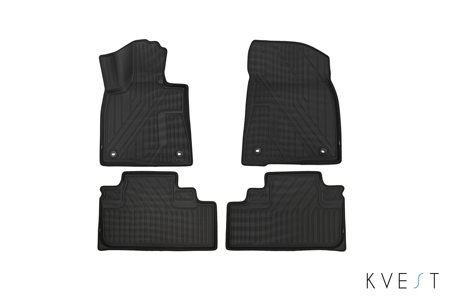 

Коврики в салон KVEST для LEXUS RX, 2015, 4 шт. полистар, серый, черный