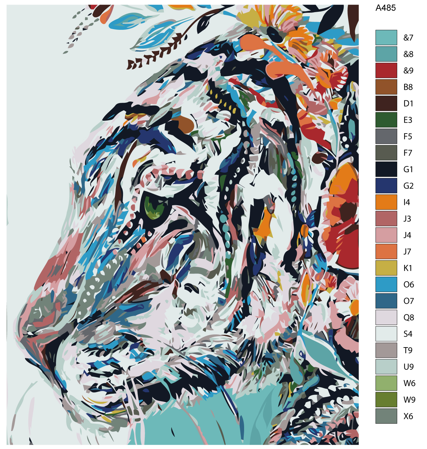 

Картина по номерам, 40 x 50, A485, A485