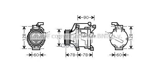 

Компрессор кондиционера AVA QUALITY COOLING TOAK443