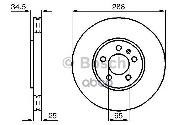 фото Тормозной диск bosch 0986478867