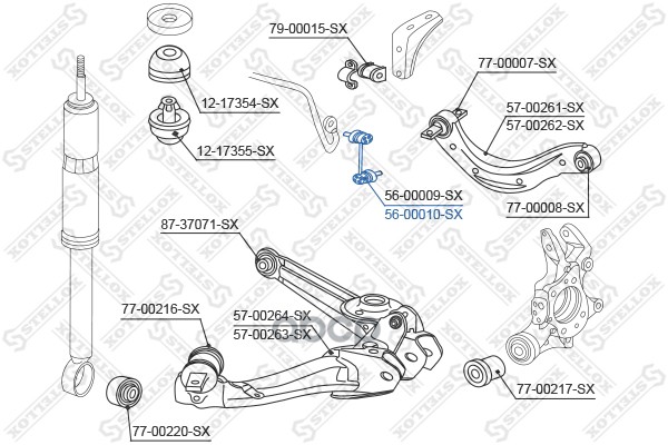 

Стойка стабилизатора Stellox 5600010SX