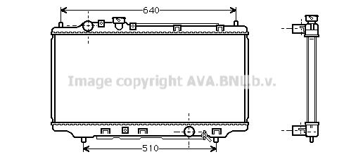 фото Радиатор охлаждения двигателя ava quality cooling mz2098