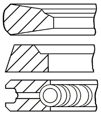 

Комплект поршневых колец GOETZE ENGINE 08-112100-00