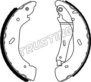 

Комплект тормозных колодок TRUSTING 040.147