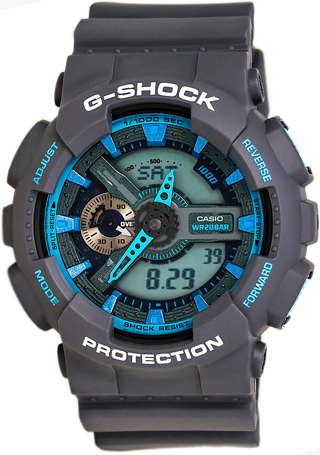 фото Японские наручные часы casio g-shock ga-110ts-8a2 с хронографом