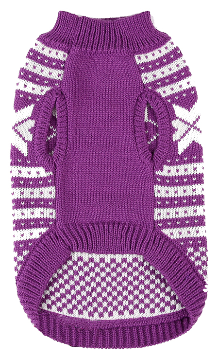 

Джемпер для собак FOR MY DOGS, унисекс, фиолетовый, FW652-2018 18-20, FW652-2018