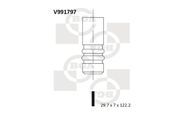 фото Впускной клапан bga v991797