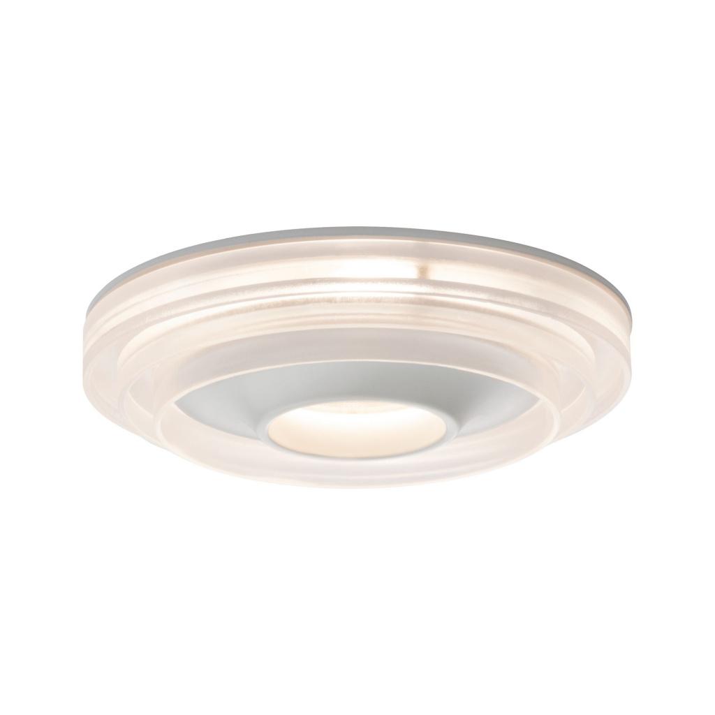 фото Светильник встраиваемый ip44 drip dim 1x8w ws/alu 92913 paulmann