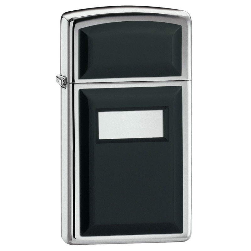 

Бензиновая зажигалка Zippo Slim Ultralite Black High Polish Chrome, Slim Ultralite Black