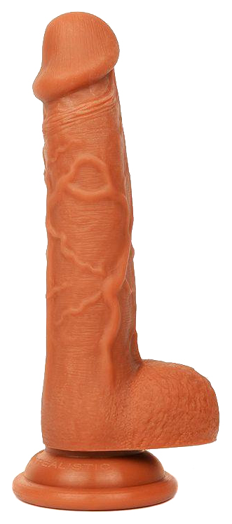 фото Реалистичный коричневый фаллоимитатор erowoman bior toys