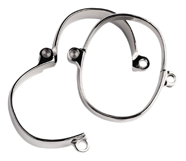 Наручники ToyFa металлические в виде браслетов с замком