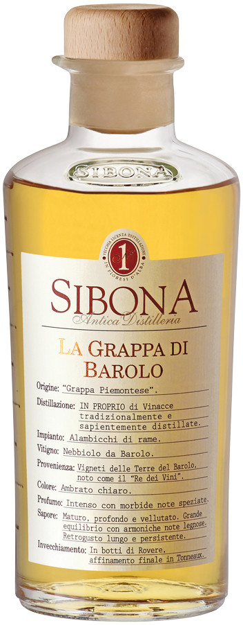 фото Граппа sibona la grappa di barolo 0.5 л