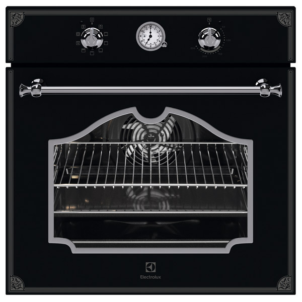 Встраиваемый электрический духовой шкаф electrolux opea4300x silver black
