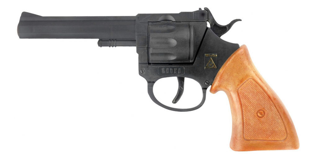 Пистолет игрушечный Rodeo 100-зарядные Gun, Western 198mm, упаковка-карта