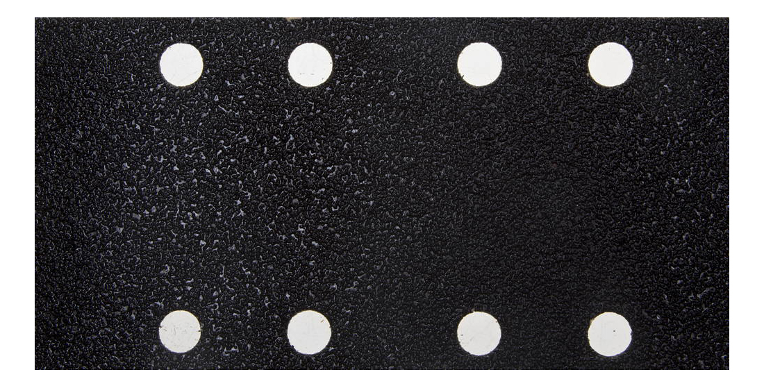 

Лист для вибрационной шлифовальной машины Uragan 907-22101-080-50, Лист шлиф. универсал. URAGAN 'Оптимален для твердых пород дерева' 8 отверстий по линии, для ПШМ, P80, 80х166мм, 50шт