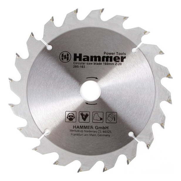 фото Пильный диск по дереву hammer flex 205-103 csb wd (30653)