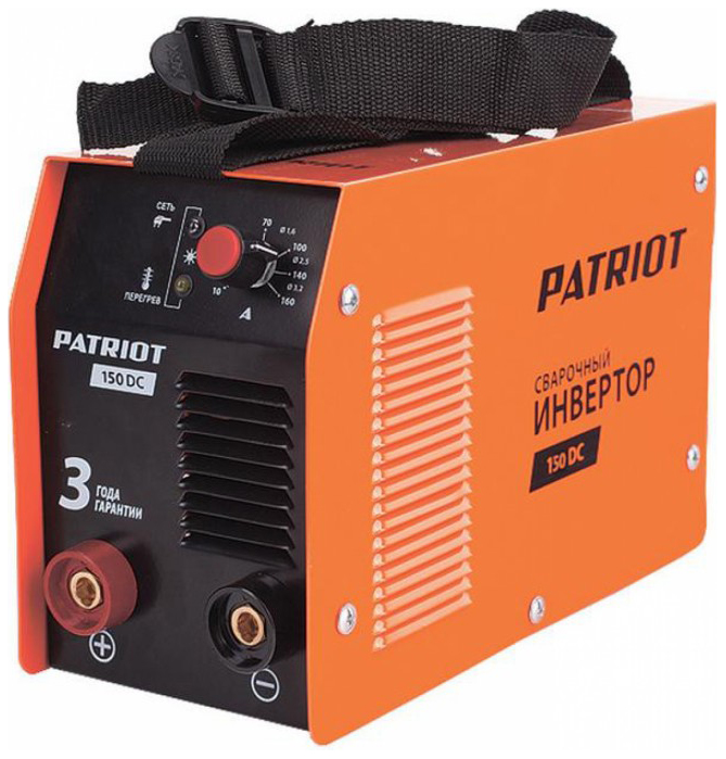 Сварочный инвертор Patriot 150DC MMA 10/140А сварочный аппарат patriot