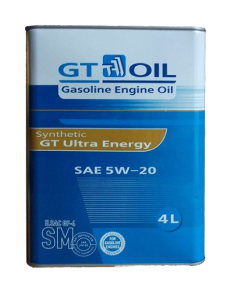 фото Моторное масло gt-oil ultra energy 5w-20 4л gt oil