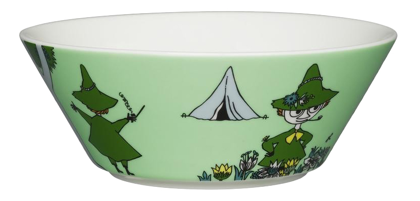 фото Тарелка детская moomin 15см снусмумрик зелёная iittala