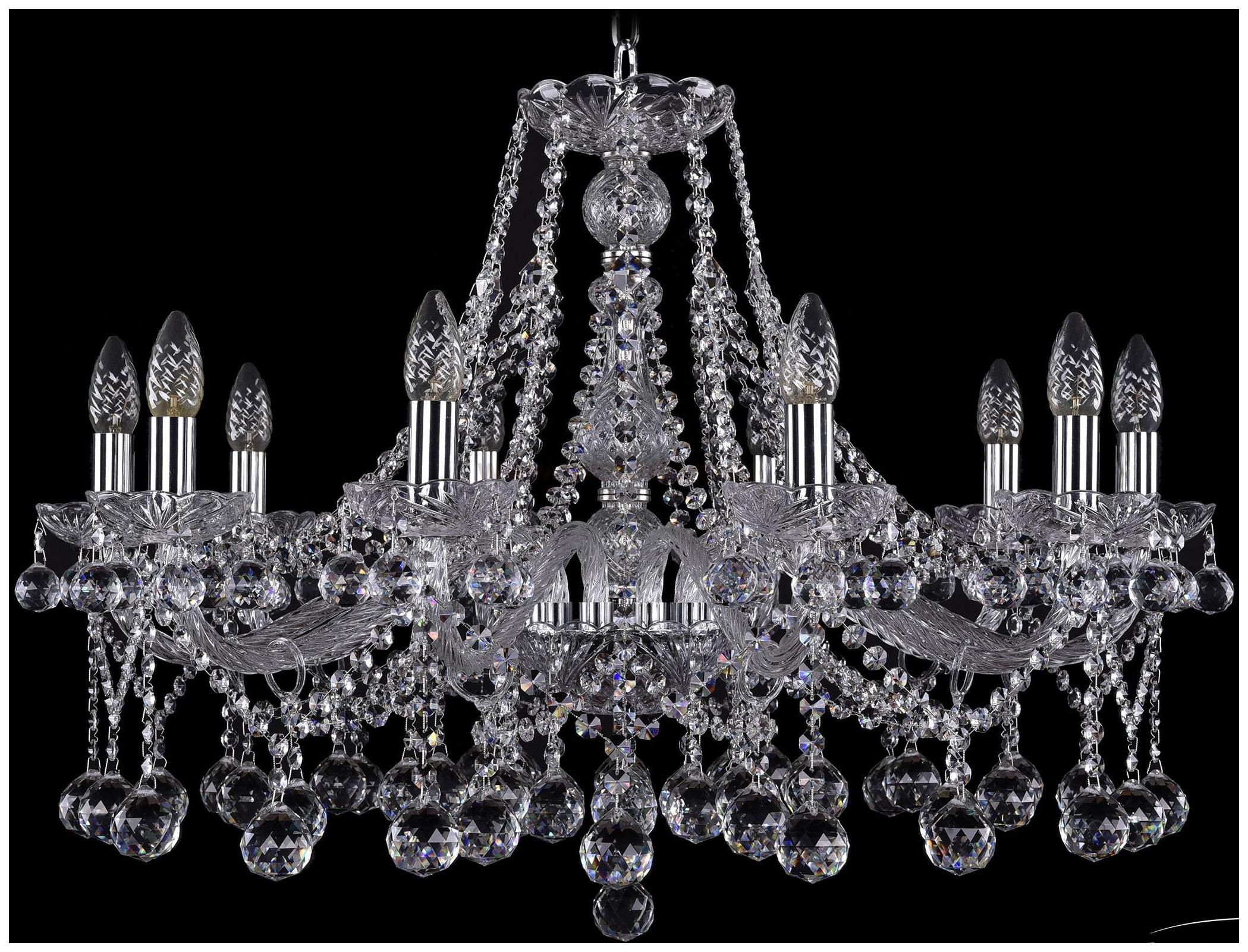 фото Люстра подвесная bohemia ivele crystal 1413/10/300/ni/balls