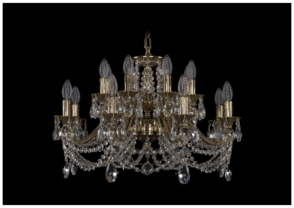 

Люстра подвесная Bohemia Ivele Crystal 1703/16/225/C/GB, 1703/16/225/C/GB