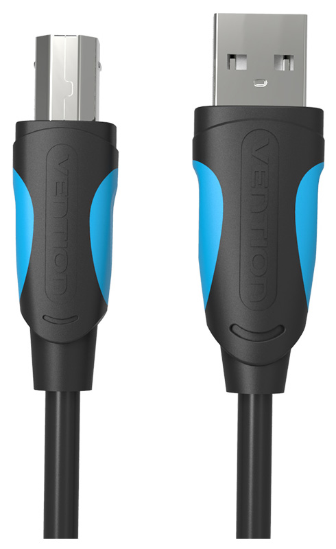 фото Кабель vention usb a-usb b, m-m 2м black (vas-a16-b200)