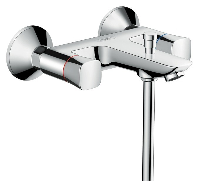 Смеситель для ванны Hansgrohe Logis71243000 хром смеситель для мойки hansgrohe logis m32 71285000