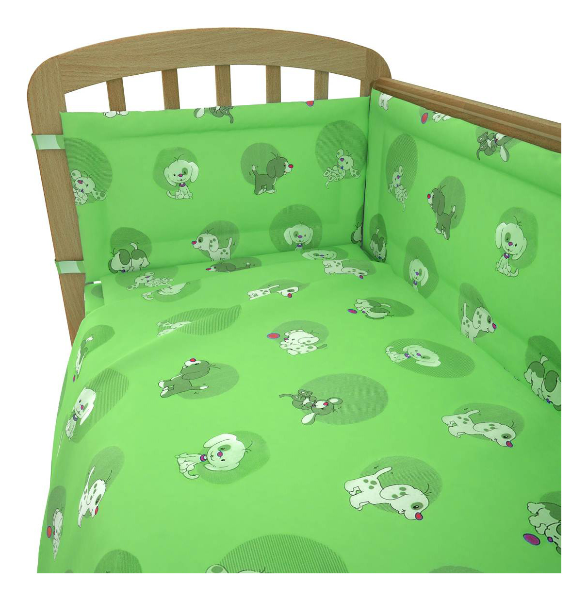 фото Комплект детского постельного белья фея наши друзья зеленый