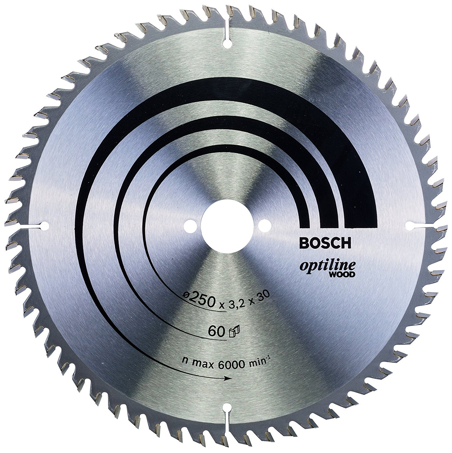 фото Пильный диск по дереву bosch std wo 250x30-60t 2608640729