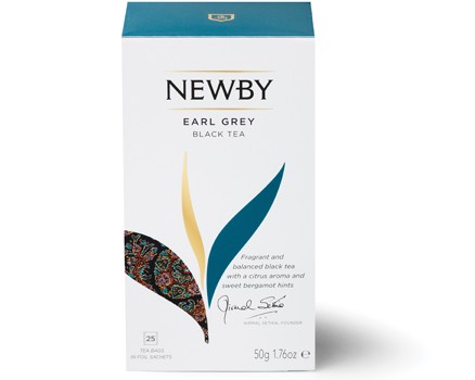 

Чай черный Newby earl grey c ароматом бергамота 25 пакетиков