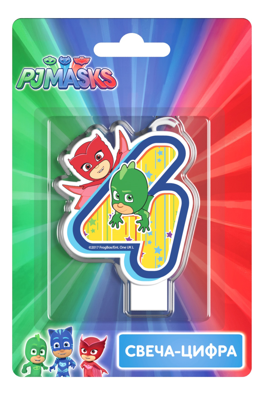 фото Свеча-цифра pj masks № 4 33036 intertoy