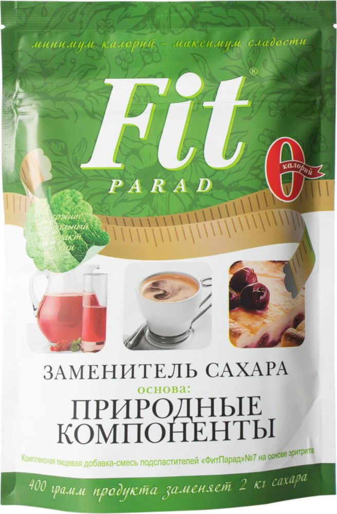 фото Заменитель сахара fit parad природные компоненты 400 г