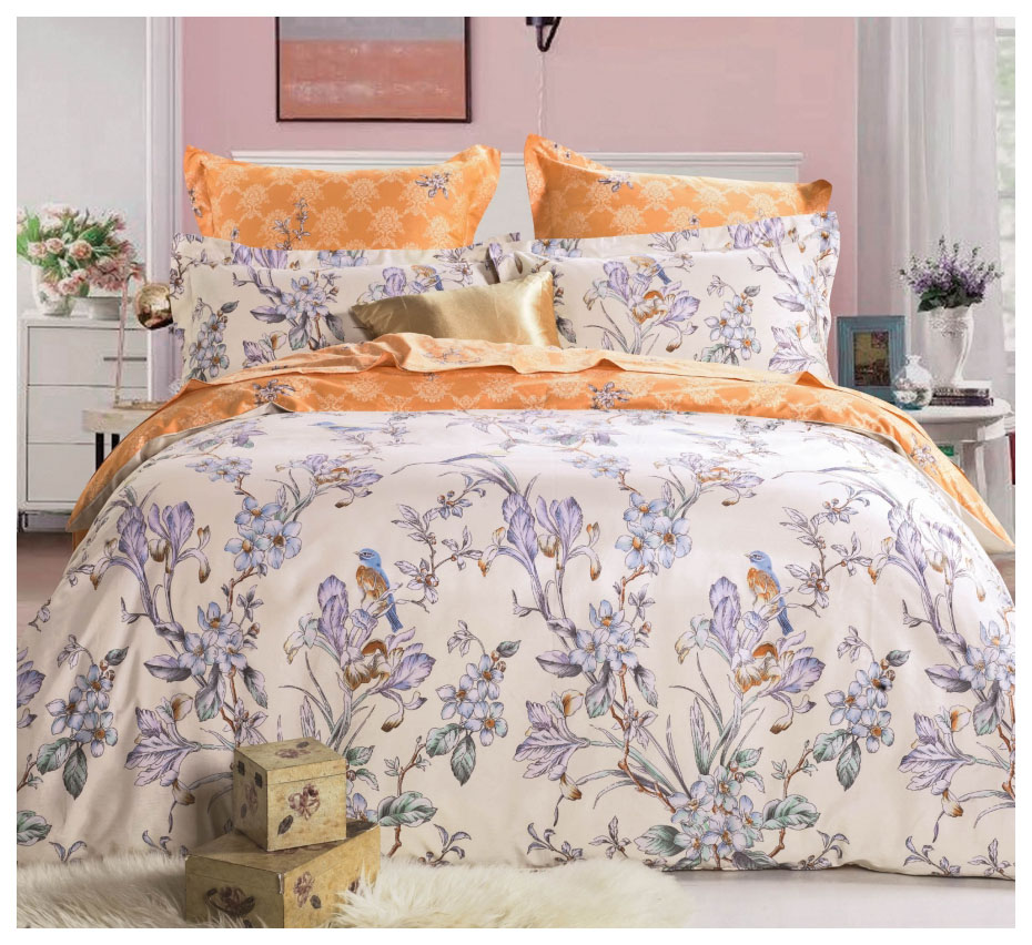 Комплект постельного белья СайлиД сатин печатный двуспальный